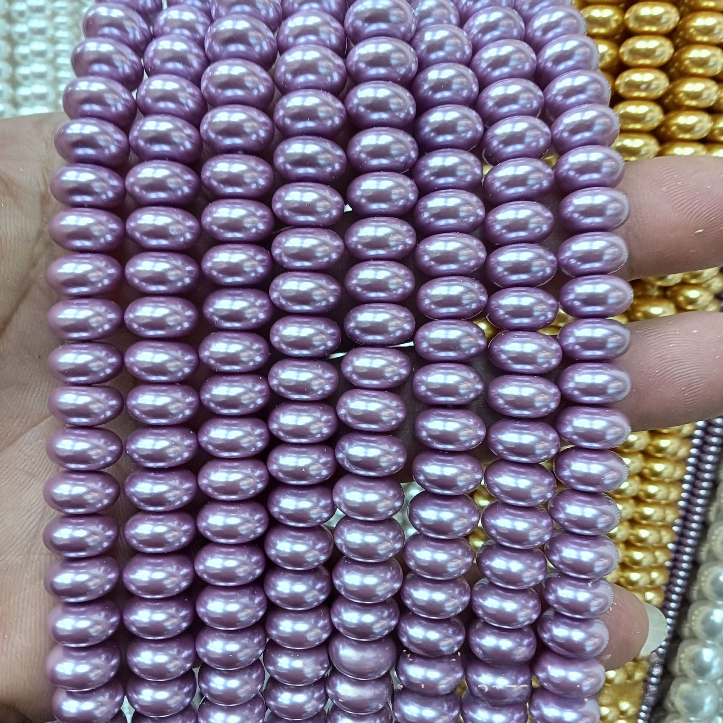 1 Piece Pink Imitation Pearl Beads With Smooth Surface, Perfect For DIY Love Charms Jewelry Accessories