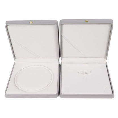 Plastic Necklace Box For Love Charms, 1 Piece, White Jewelry Packaging