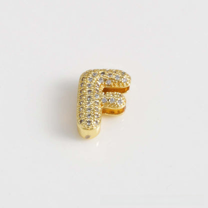 For Love Charms Copper Bracelets With Electroplated Gold Plating Featuring Zircon Inlay In Golden