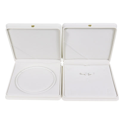 Plastic Necklace Box For Love Charms, 1 Piece, White Jewelry Packaging