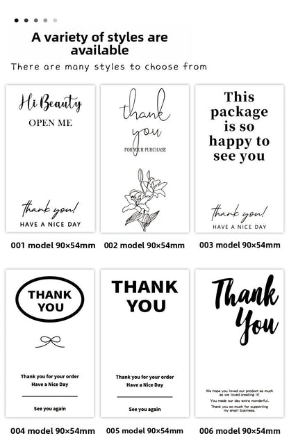 Rectangle Paper Sticker Featuring Love Charms Design, 1 Piece For Creative Stationery Use