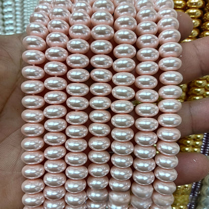 1 Piece Pink Imitation Pearl Beads With Smooth Surface, Perfect For DIY Love Charms Jewelry Accessories
