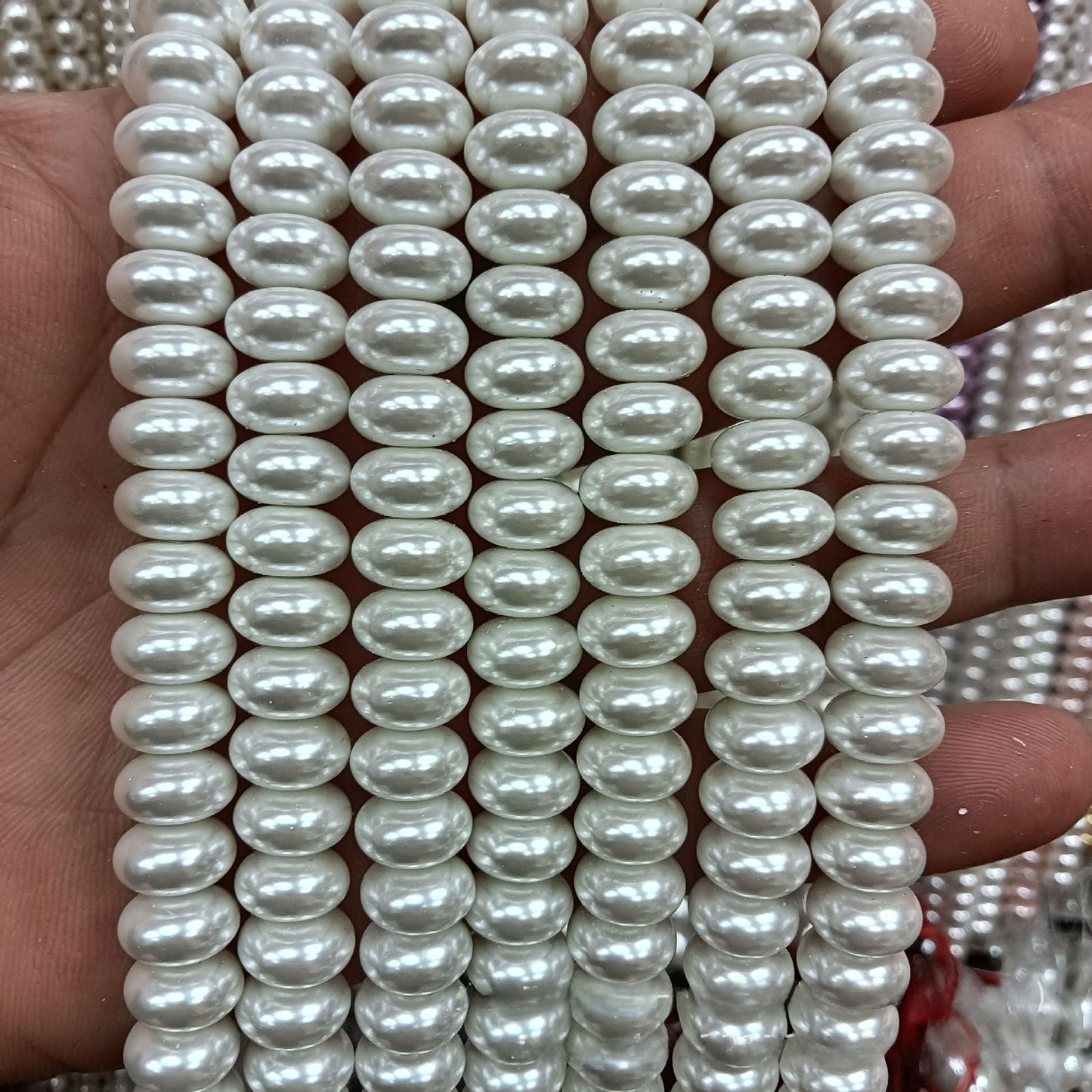 1 Piece Pink Imitation Pearl Beads With Smooth Surface, Perfect For DIY Love Charms Jewelry Accessories