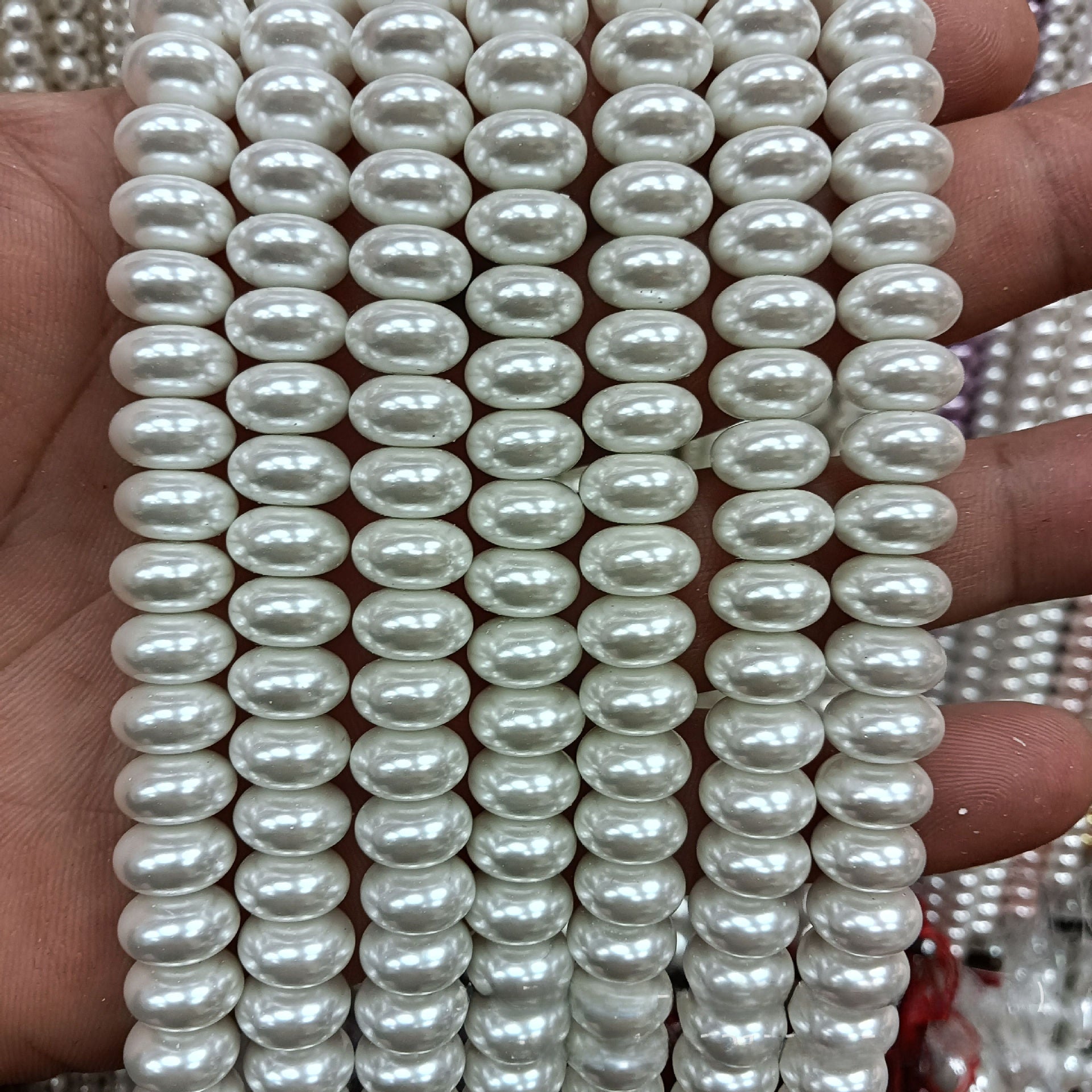 1 Piece Pink Imitation Pearl Beads With Smooth Surface, Perfect For DIY Love Charms Jewelry Accessories