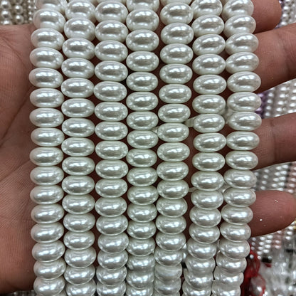 1 Piece Pink Imitation Pearl Beads With Smooth Surface, Perfect For DIY Love Charms Jewelry Accessories