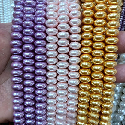 1 Piece Pink Imitation Pearl Beads With Smooth Surface, Perfect For DIY Love Charms Jewelry Accessories