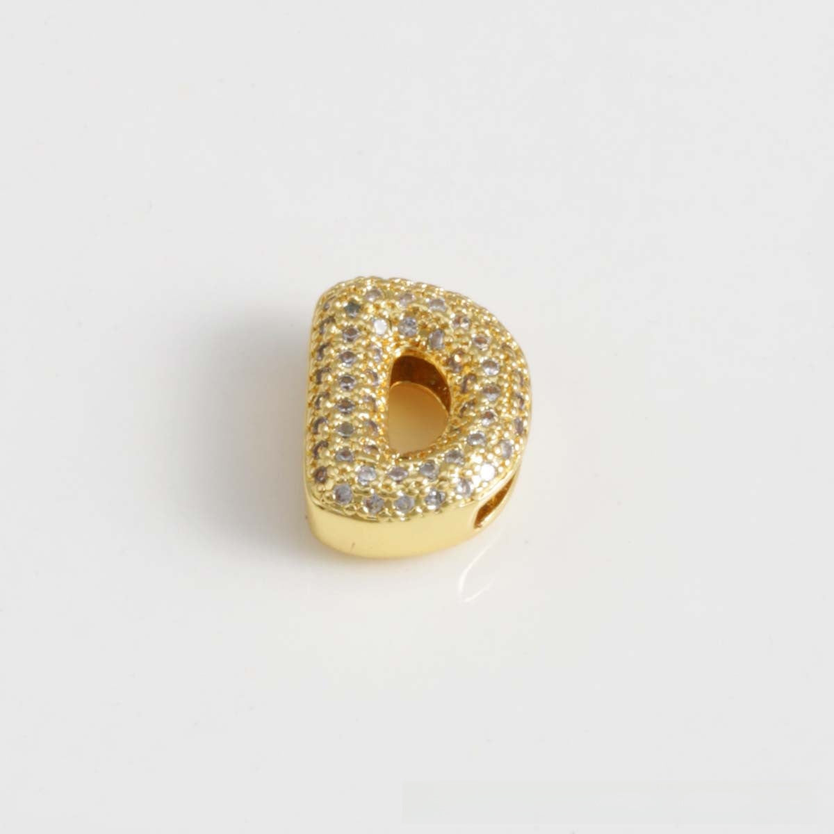 For Love Charms Copper Bracelets With Electroplated Gold Plating Featuring Zircon Inlay In Golden