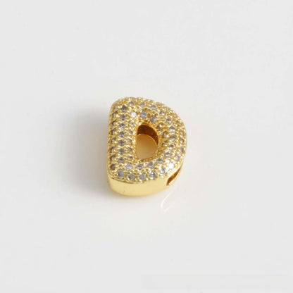 For Love Charms Copper Bracelets With Electroplated Gold Plating Featuring Zircon Inlay In Golden