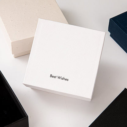 1 Piece White Paper Jewelry Box For Love Charms, Ideal For Elegant Jewelry Packaging