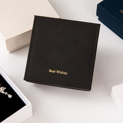 1 Piece White Paper Jewelry Box For Love Charms, Ideal For Elegant Jewelry Packaging