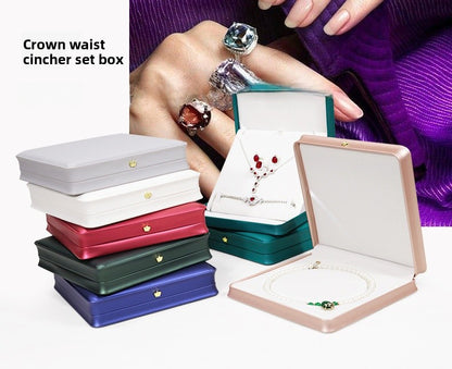 Plastic Necklace Box For Love Charms, 1 Piece, White Jewelry Packaging