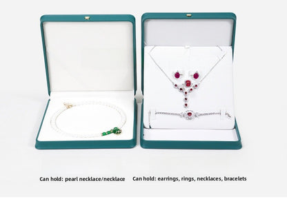 Plastic Necklace Box For Love Charms, 1 Piece, White Jewelry Packaging