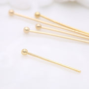 14K Gold Round Head Needle