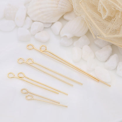 100 PCS/Package Copper Jewelry Pins For Crafting And Accessories