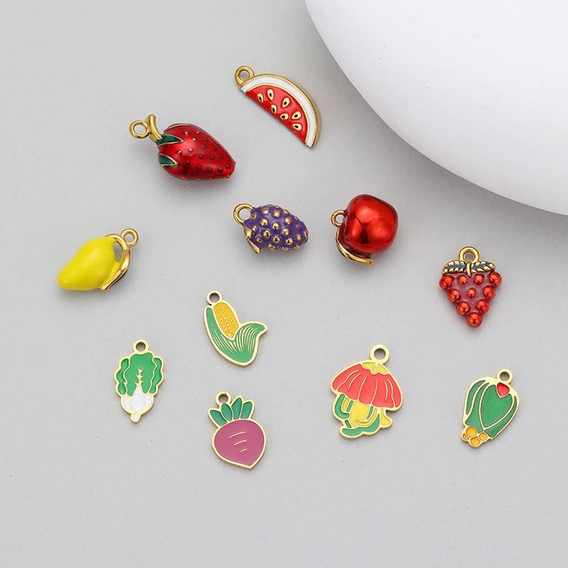 Pastoral Fruit Pendant For Love Charms, Featuring Elegant Design And Charming Appeal