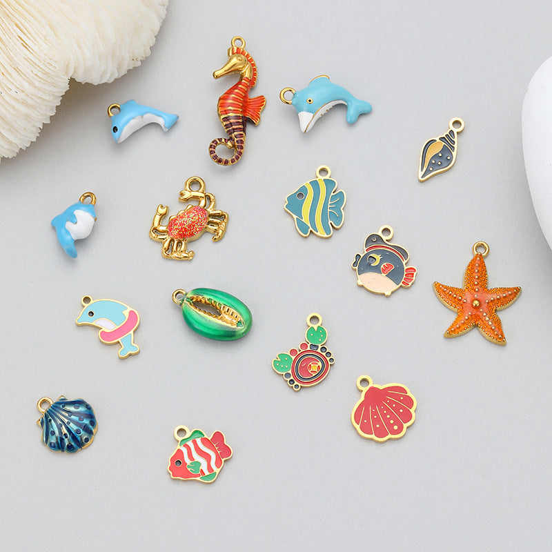 Sweet Ocean Pendant For Love Charms Featuring Elegant Design