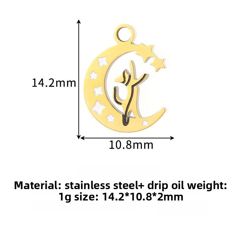 Moon Pendant For Love Charms Featuring Elegant Design
