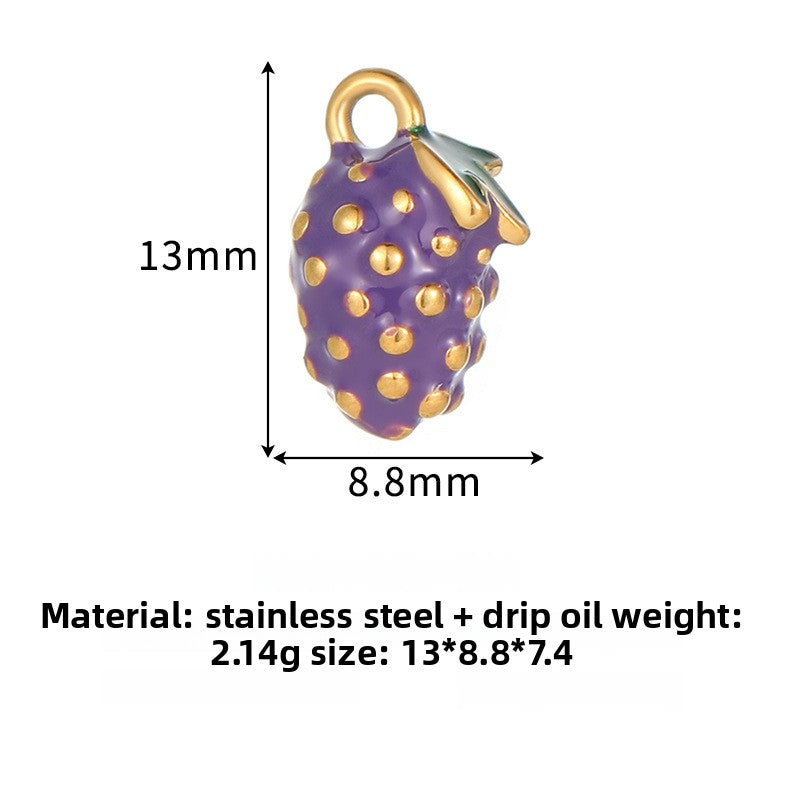 Pastoral Fruit Pendant For Love Charms, Featuring Elegant Design And Charming Appeal
