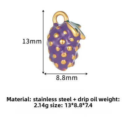 Pastoral Fruit Pendant For Love Charms, Featuring Elegant Design And Charming Appeal