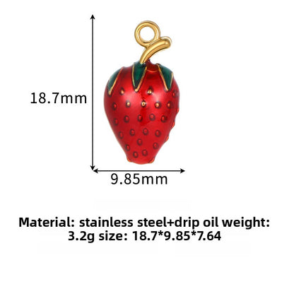 Pastoral Fruit Pendant For Love Charms, Featuring Elegant Design And Charming Appeal