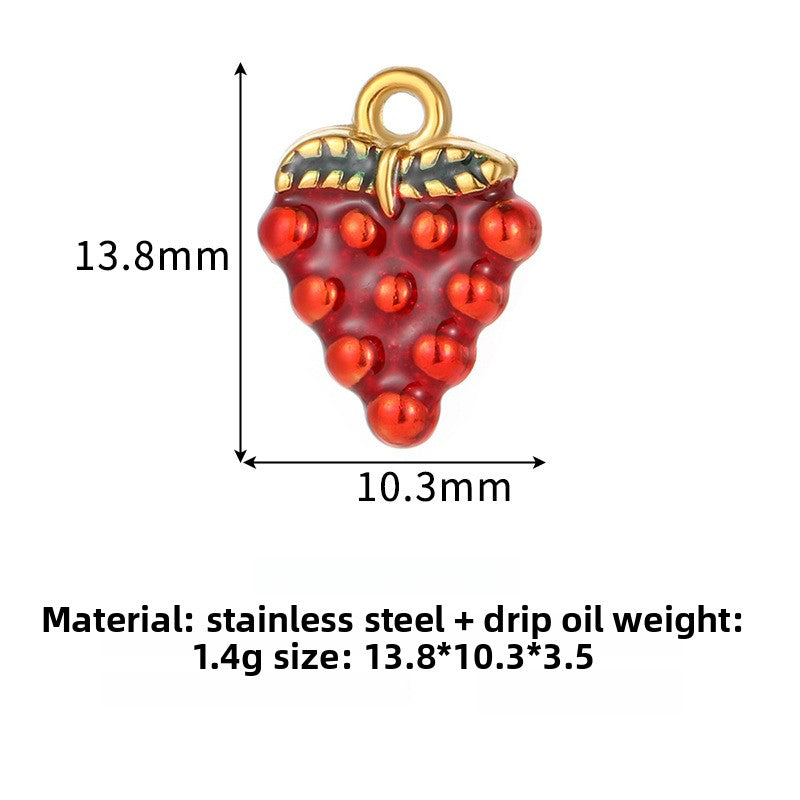 Pastoral Fruit Pendant For Love Charms, Featuring Elegant Design And Charming Appeal
