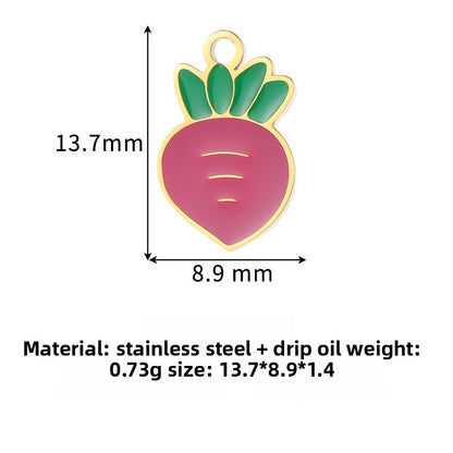 Pastoral Fruit Pendant For Love Charms, Featuring Elegant Design And Charming Appeal