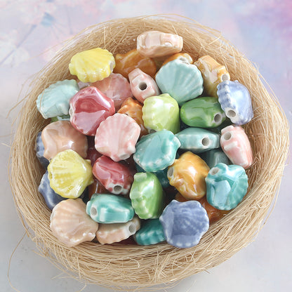 Ceramics Shell Love Charms Jewelry Accessories In Colour
