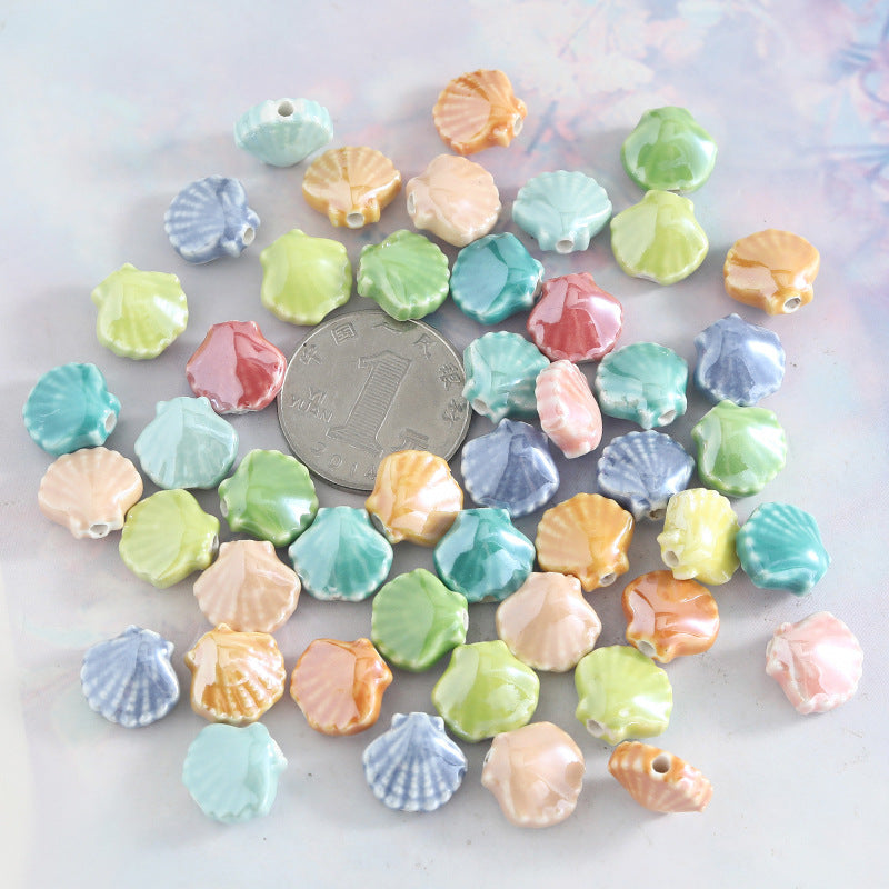 Ceramics Shell Love Charms Jewelry Accessories In Colour