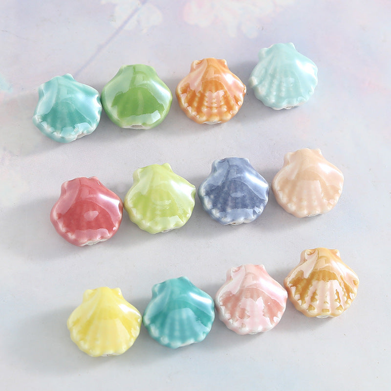 Ceramics Shell Love Charms Jewelry Accessories In Colour