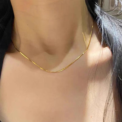 Lips For Love Charms Necklace In Golden Titanium Steel With Cable Chain