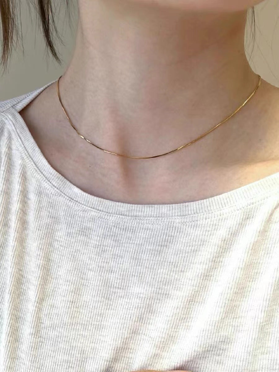 Lips For Love Charms Necklace In Golden Titanium Steel With Cable Chain