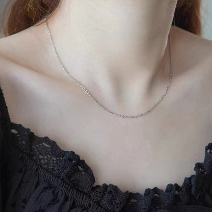 Lips For Love Charms Necklace In Golden Titanium Steel With Cable Chain