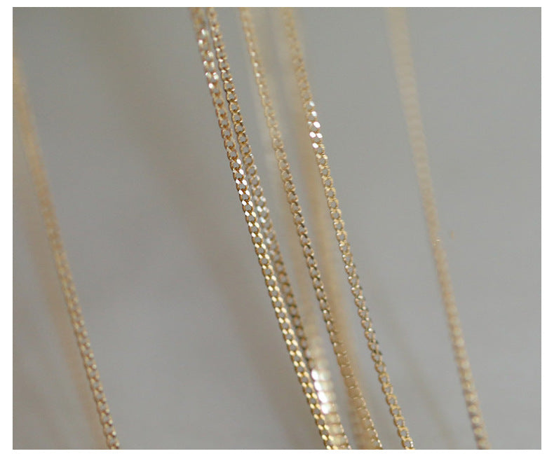 For Love Charms Necklace In 925 Sterling Silver With 14K Real Gold Plated Finish, Available In Golden