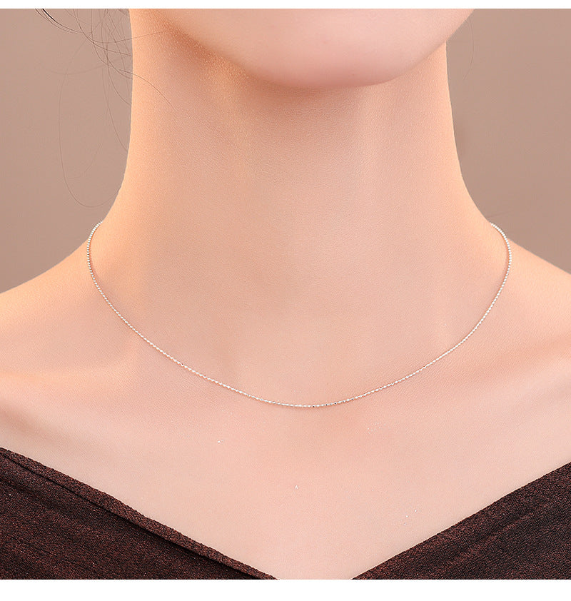 925 Sterling Silver Necklace For Love Charms, Silver, 1 Piece
