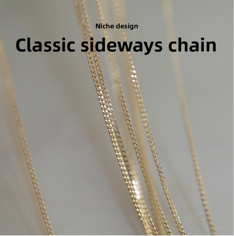 For Love Charms Necklace In 925 Sterling Silver With 14K Real Gold Plated Finish, Available In Golden