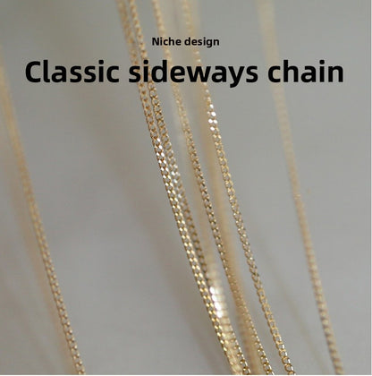 For Love Charms Necklace In 925 Sterling Silver With 14K Real Gold Plated Finish, Available In Golden