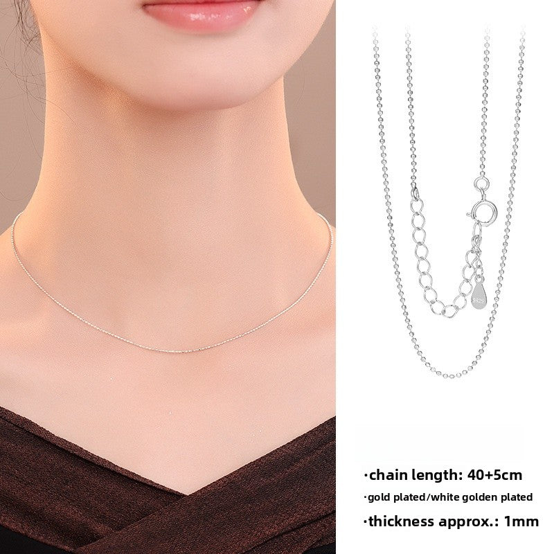 925 Sterling Silver Necklace For Love Charms, Silver, 1 Piece