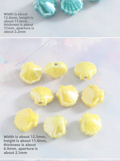 Ceramics Shell Love Charms Jewelry Accessories In Colour