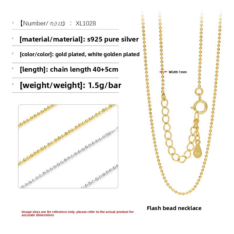 925 Sterling Silver Necklace For Love Charms, Silver, 1 Piece