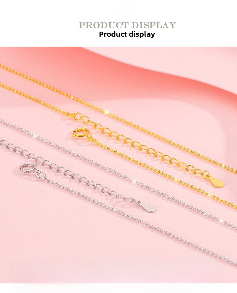 925 Sterling Silver Necklace For Love Charms, Silver, 1 Piece