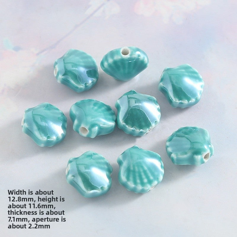 Ceramics Shell Love Charms Jewelry Accessories In Colour
