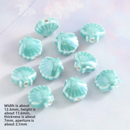 Ceramics Shell Love Charms Jewelry Accessories In Colour