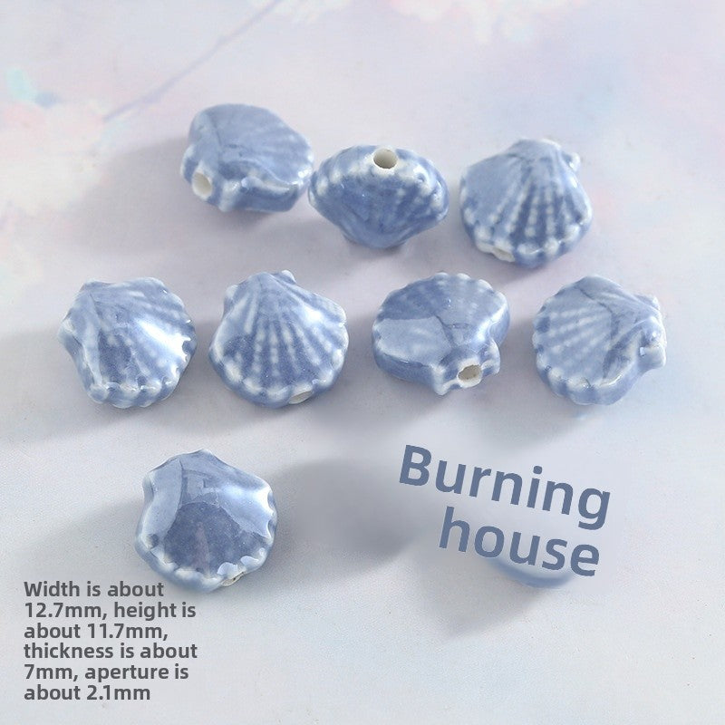 Ceramics Shell Love Charms Jewelry Accessories In Colour
