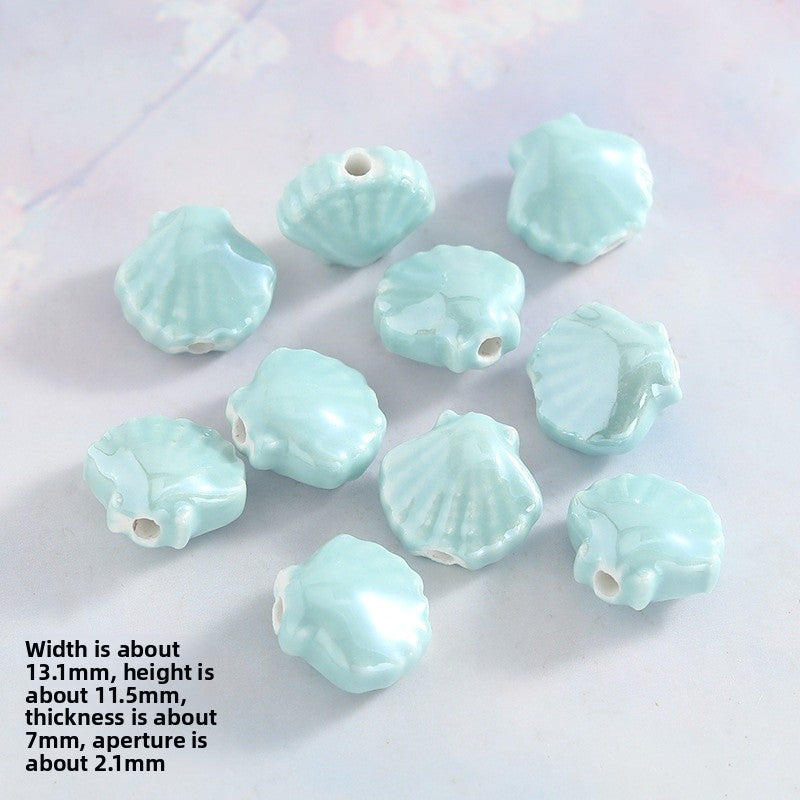 Ceramics Shell Love Charms Jewelry Accessories In Colour