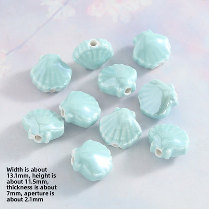 Ceramics Shell Love Charms Jewelry Accessories In Colour