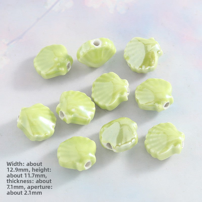 Ceramics Shell Love Charms Jewelry Accessories In Colour