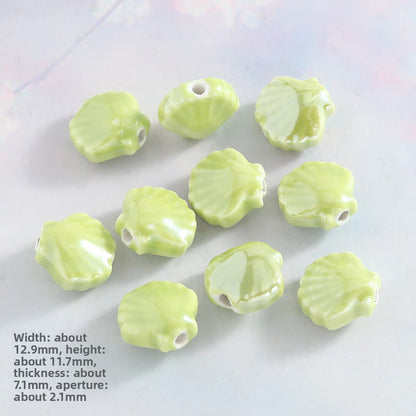 Ceramics Shell Love Charms Jewelry Accessories In Colour