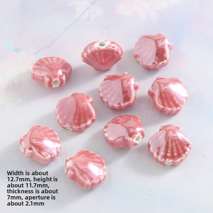 Ceramics Shell Love Charms Jewelry Accessories In Colour