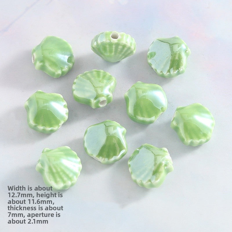 Ceramics Shell Love Charms Jewelry Accessories In Colour