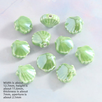 Ceramics Shell Love Charms Jewelry Accessories In Colour